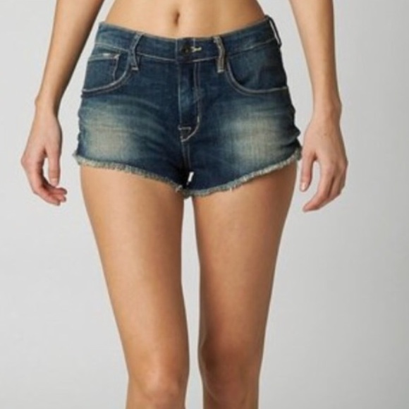 Fox Pants - 🆕FOX RACING WOMENS BURNOUT CUTOFF DENIM SHORTS